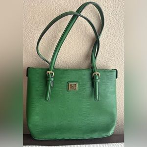 Anne Klein Pebbled Leather Shoulder Bag